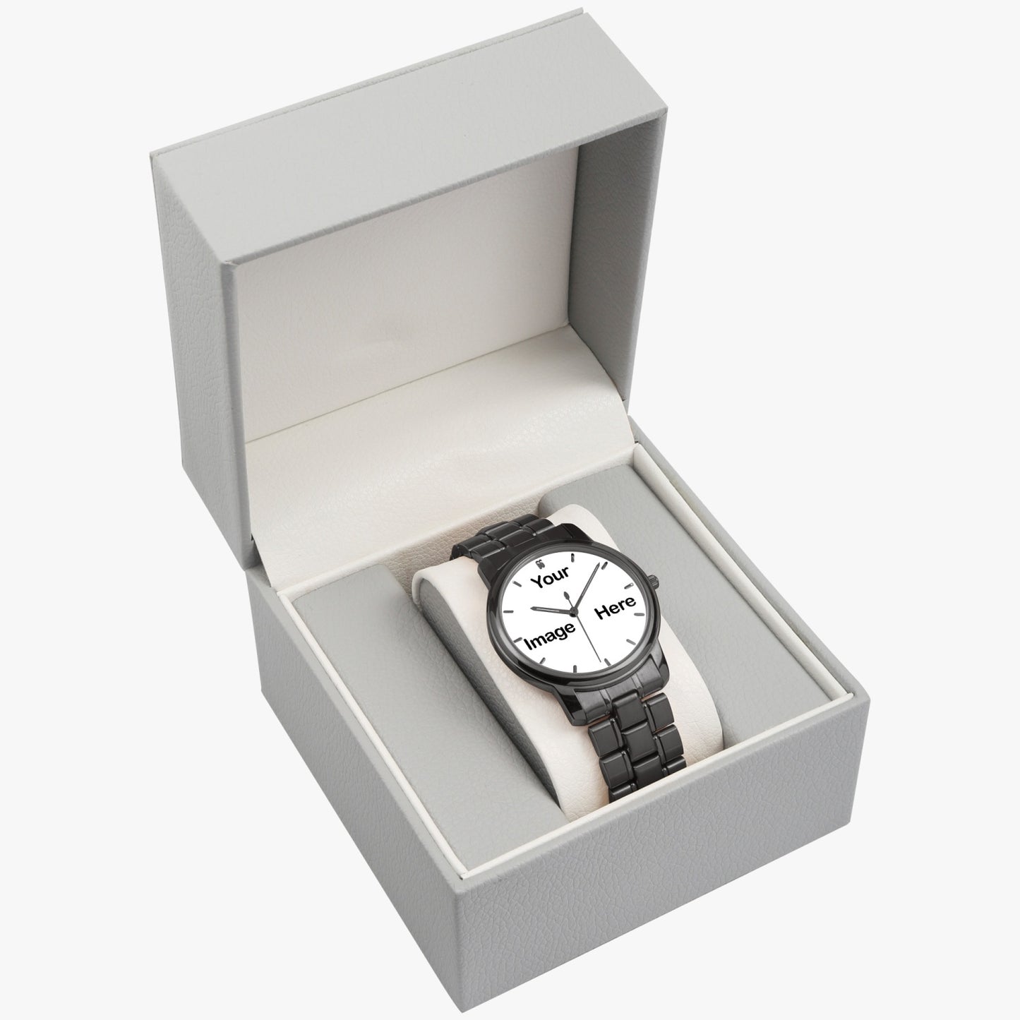 Personalized Photo Folding Clasp Type Stainless Steel Quartz Watch (With Indicators)