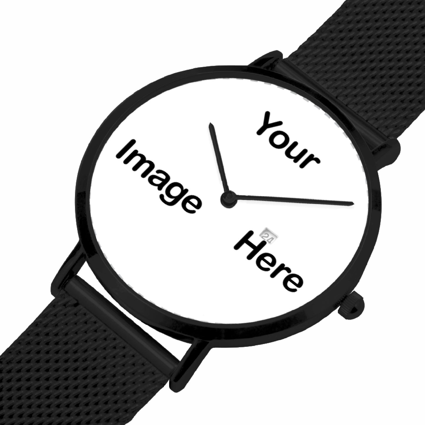 Personalized Photo Stainless Steel Perpetual Calendar Quartz Watch