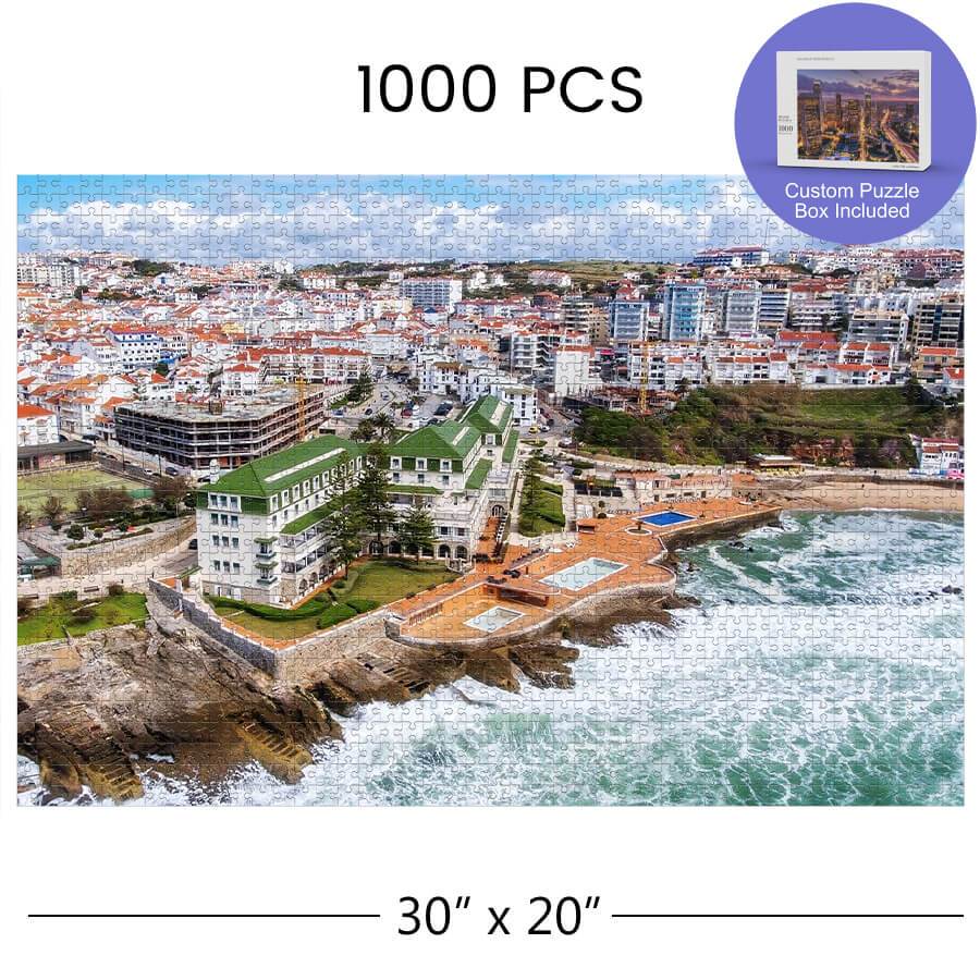 1000 Pcs Custom Wooden Jigsaw Puzzle Box