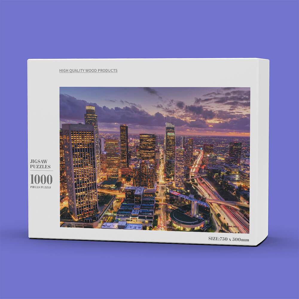 1000 Pcs Custom Wooden Jigsaw Puzzle Box