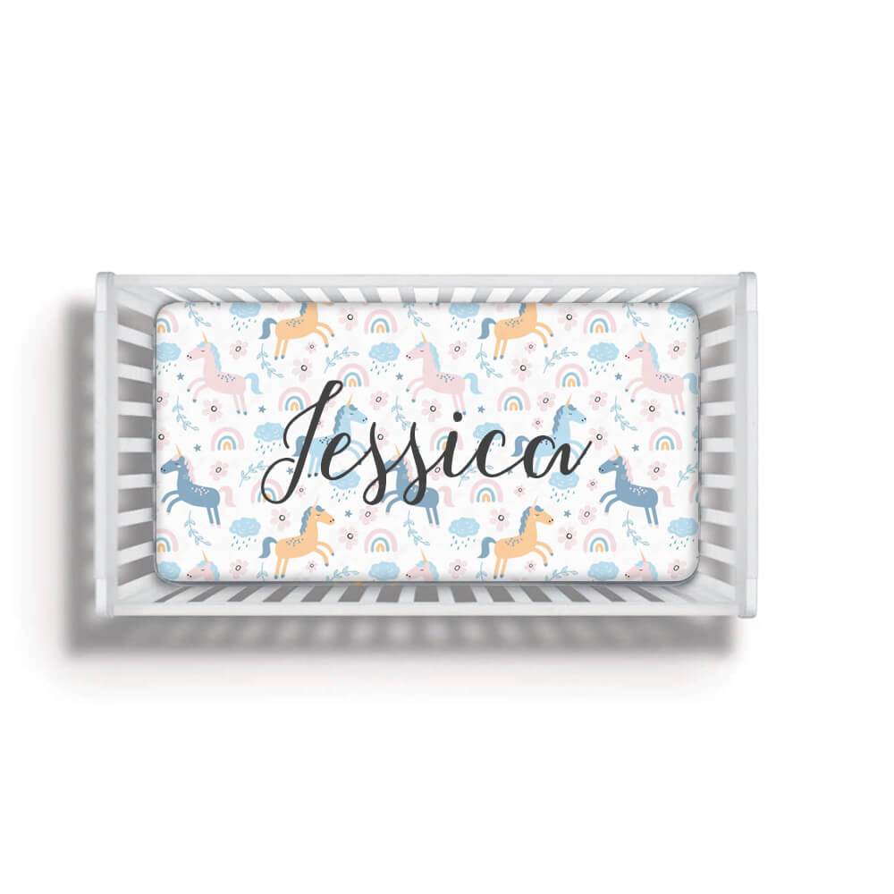 Personalized Baby Crib Sheet