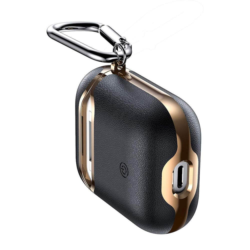 Personalized Electroplated Leather Airpod Case - Monogram