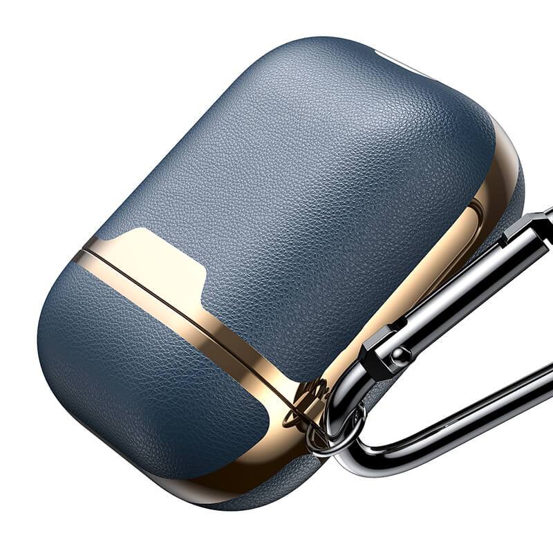 Personalized Electroplated Leather Airpod Case - Monogram