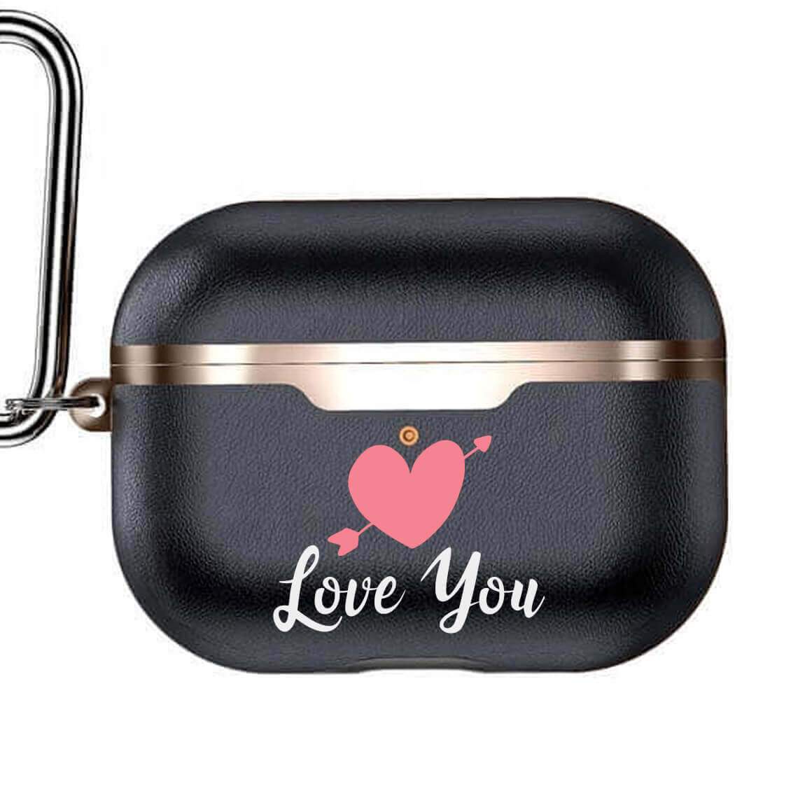 Personalized Leather Airpod Pro Case - Electroplated Valentine's Collection