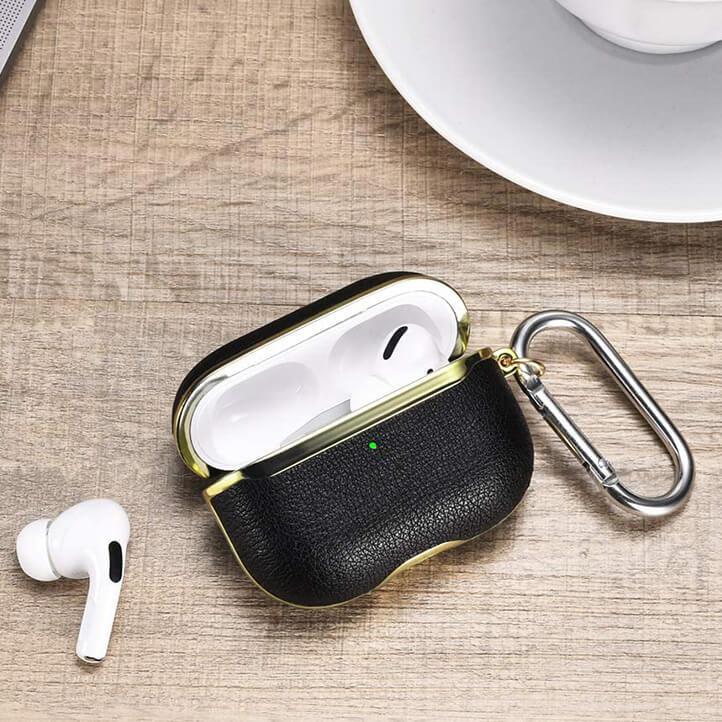 Personalized Leather Airpod Pro Case - Electroplated Valentine's Collection