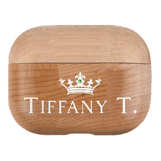 Personalized Genuine Wood Airpod Pro Case