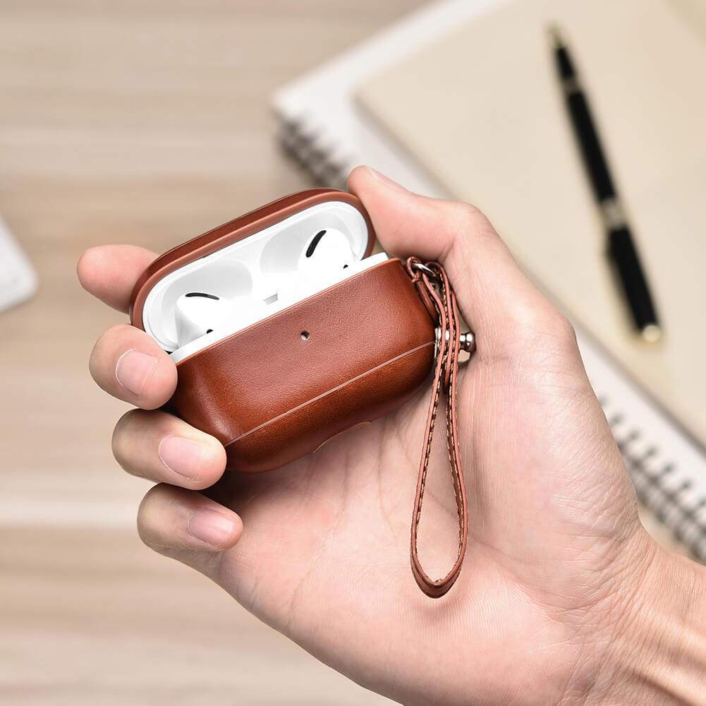 Personalized Genuine Leather Airpod Pro Case - Valentine's Collection