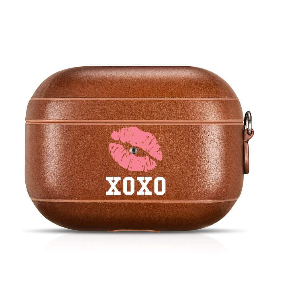 Personalized Genuine Leather Airpod Pro Case - Valentine's Collection