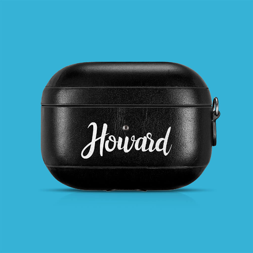 Personalized Genuine Leather Airpod Pro Case - Valentine's Collection