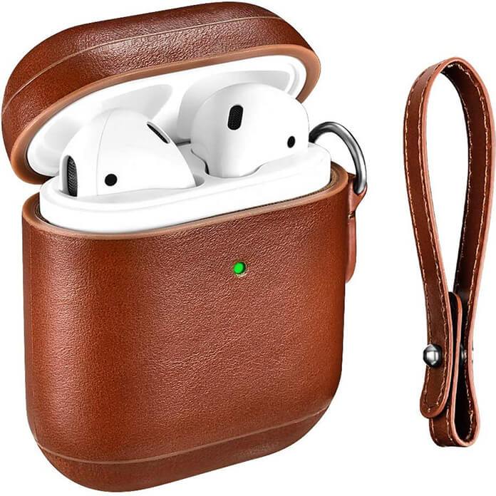 Personalized Genuine Leather Airpod Case - Valentine's Edition