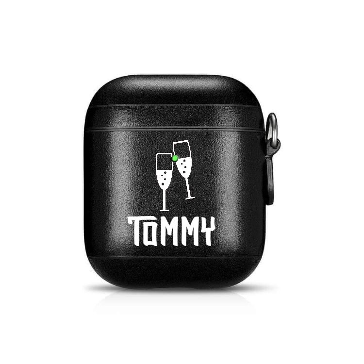 Personalized Genuine Leather Airpod Case - Valentine's Edition