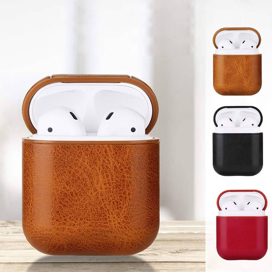 Personalized Faux Leather Airpod Case