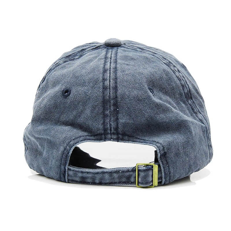 Custom Embroidery Washed Baseball Hat - Round Monogram