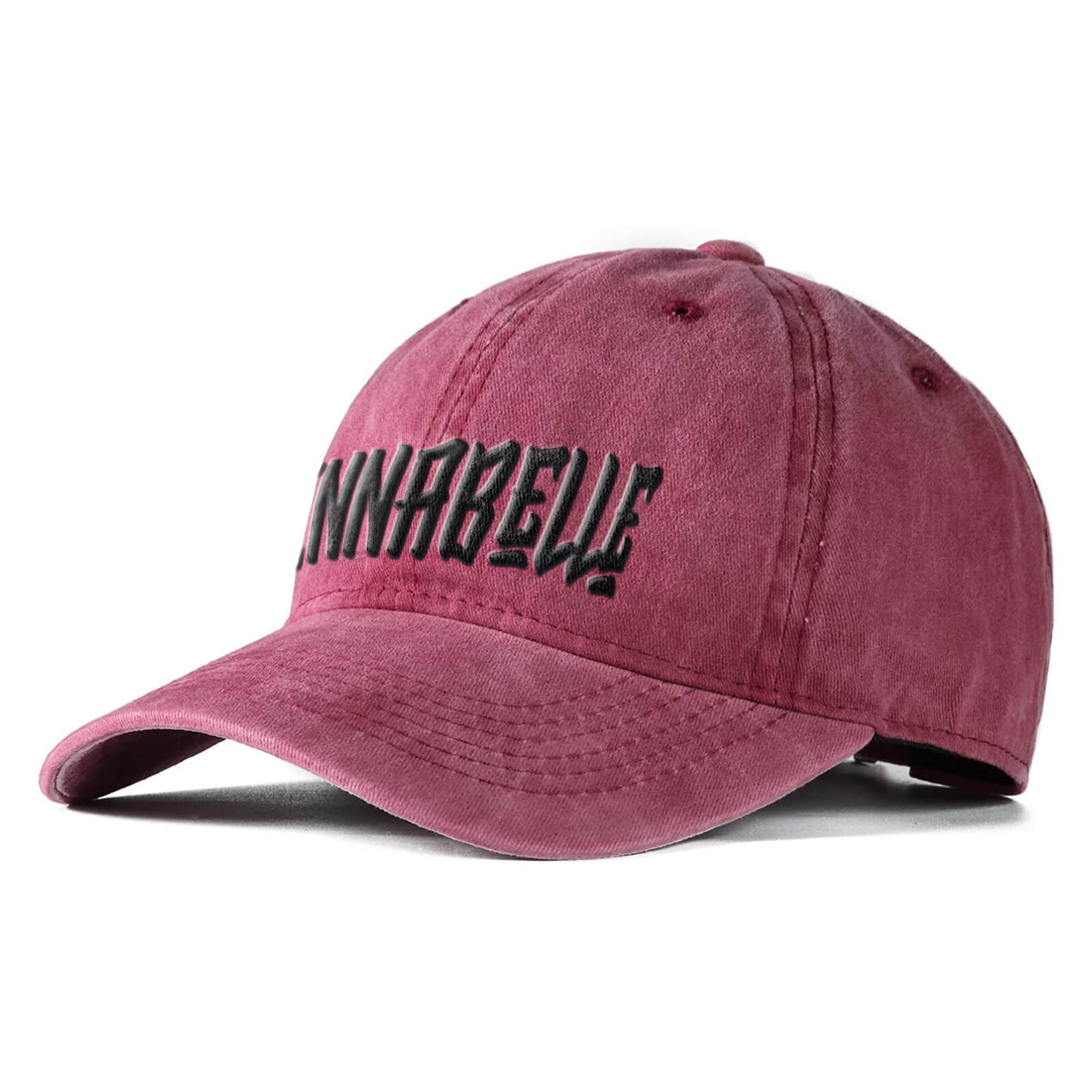 Custom Embroidery Washed Baseball Hat - Custom Text