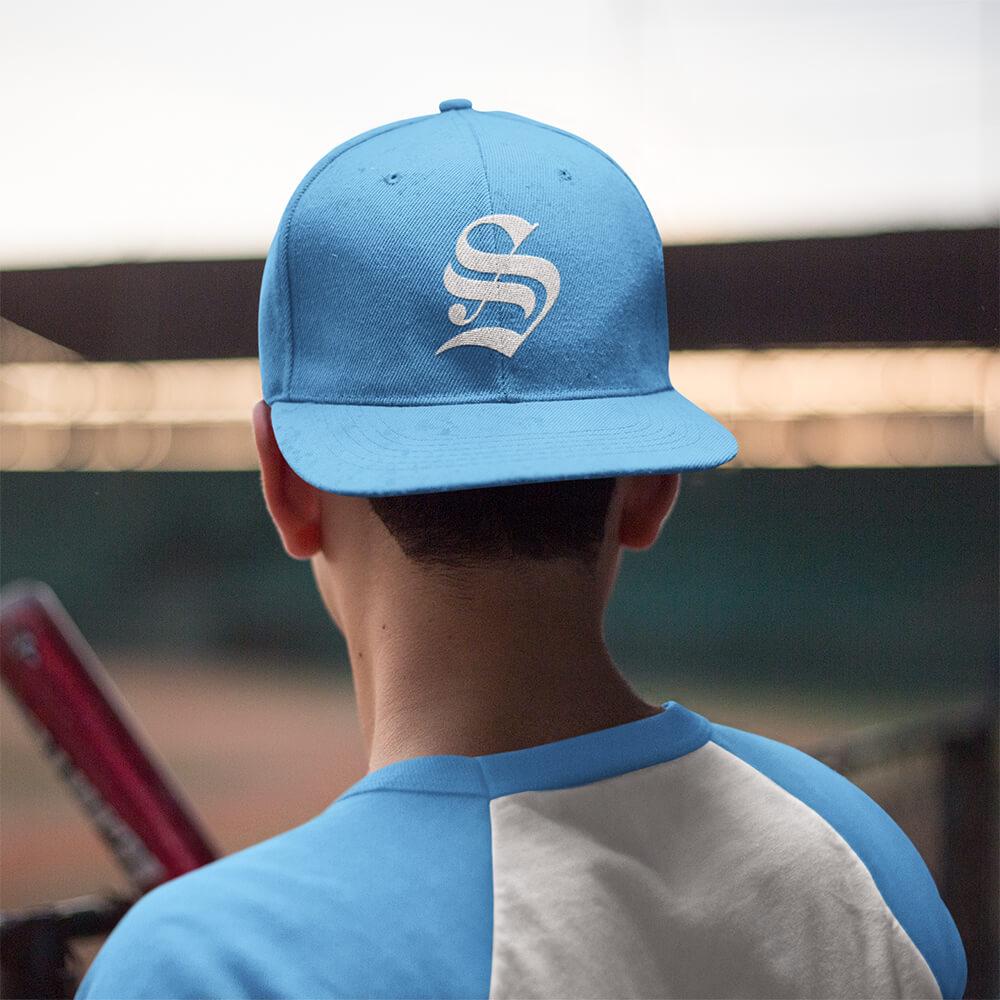 Personalized Embroidery Snapback Hat - Old English