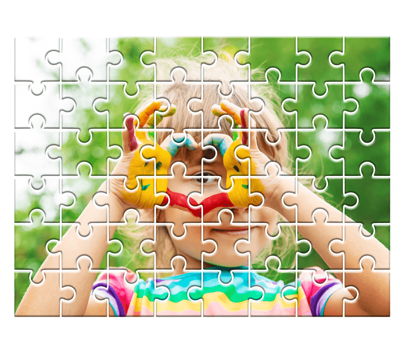 Personalized Rectangle Jigsaw Puzzle 48 pcs Custom Box