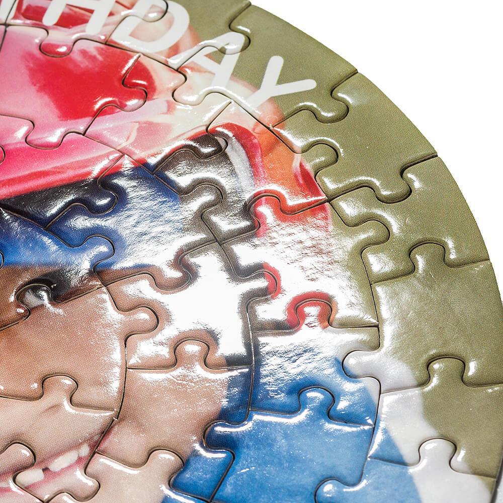 Personalized Round Jigsaw Puzzle 72pcs Custom Box