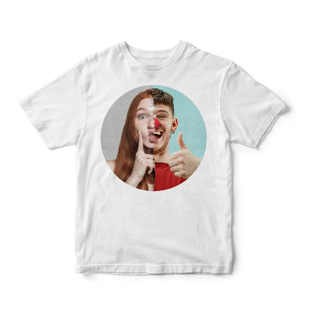 Personalized Sequin Kids T-Shirts (double print)