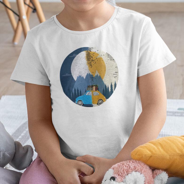 Personalized Sequin Kids T-Shirts (double print)