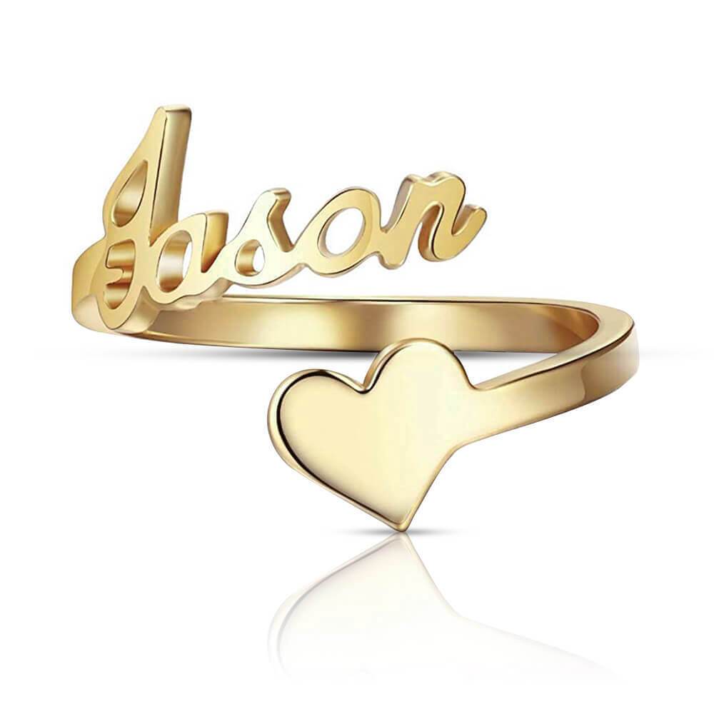 Name Heart Ring