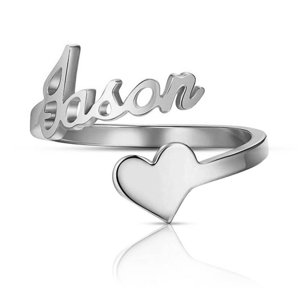 Name Heart Ring