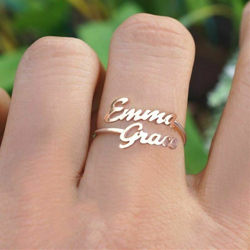 Double Name Ring