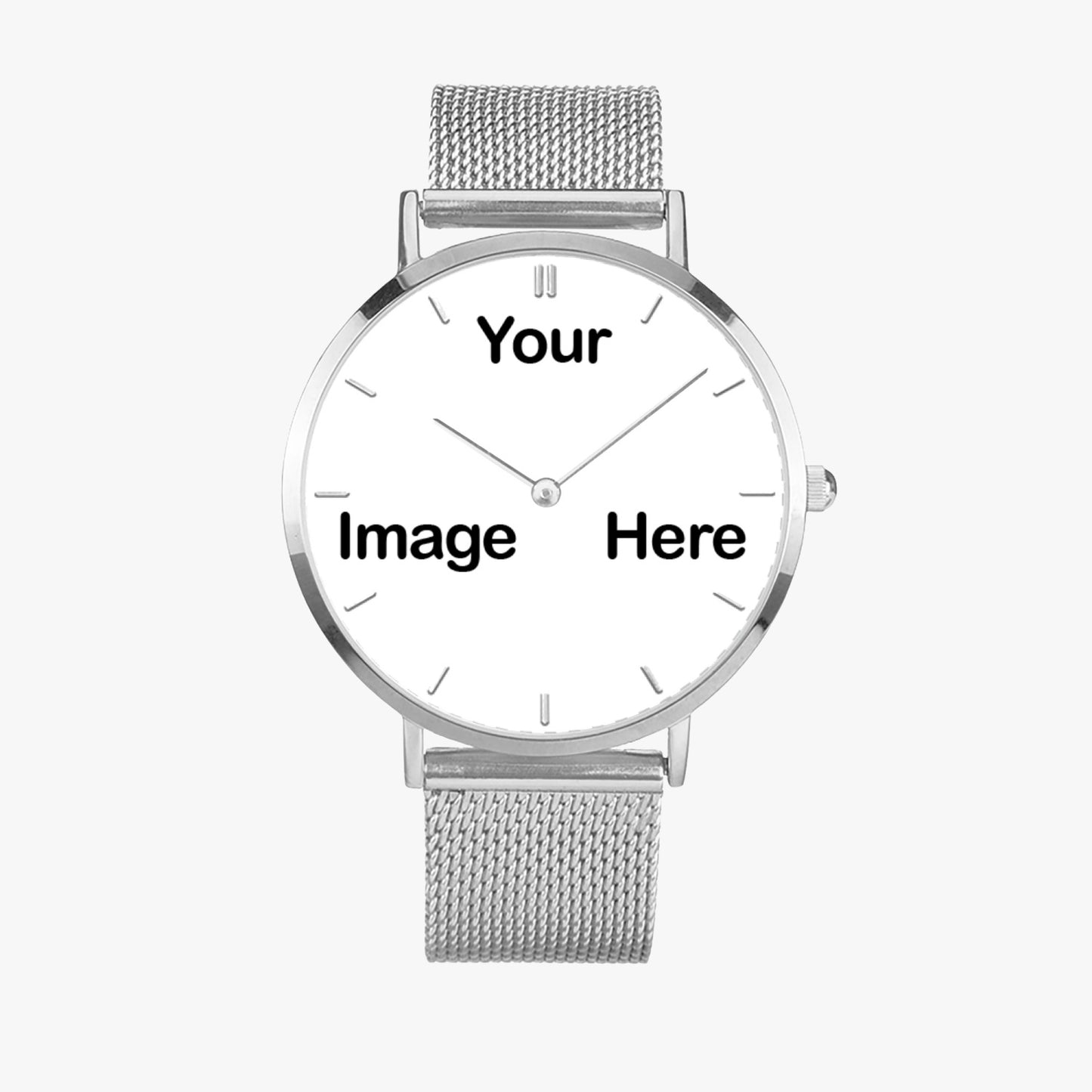 Personalized Photo Fashion Ultra-thin Stainless Steel Quartz Watch (With Indicators)