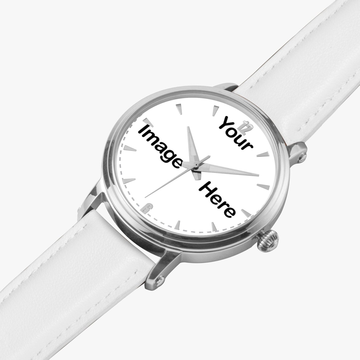 Personalized Photo 46mm Unisex Automatic Watch (Silver)