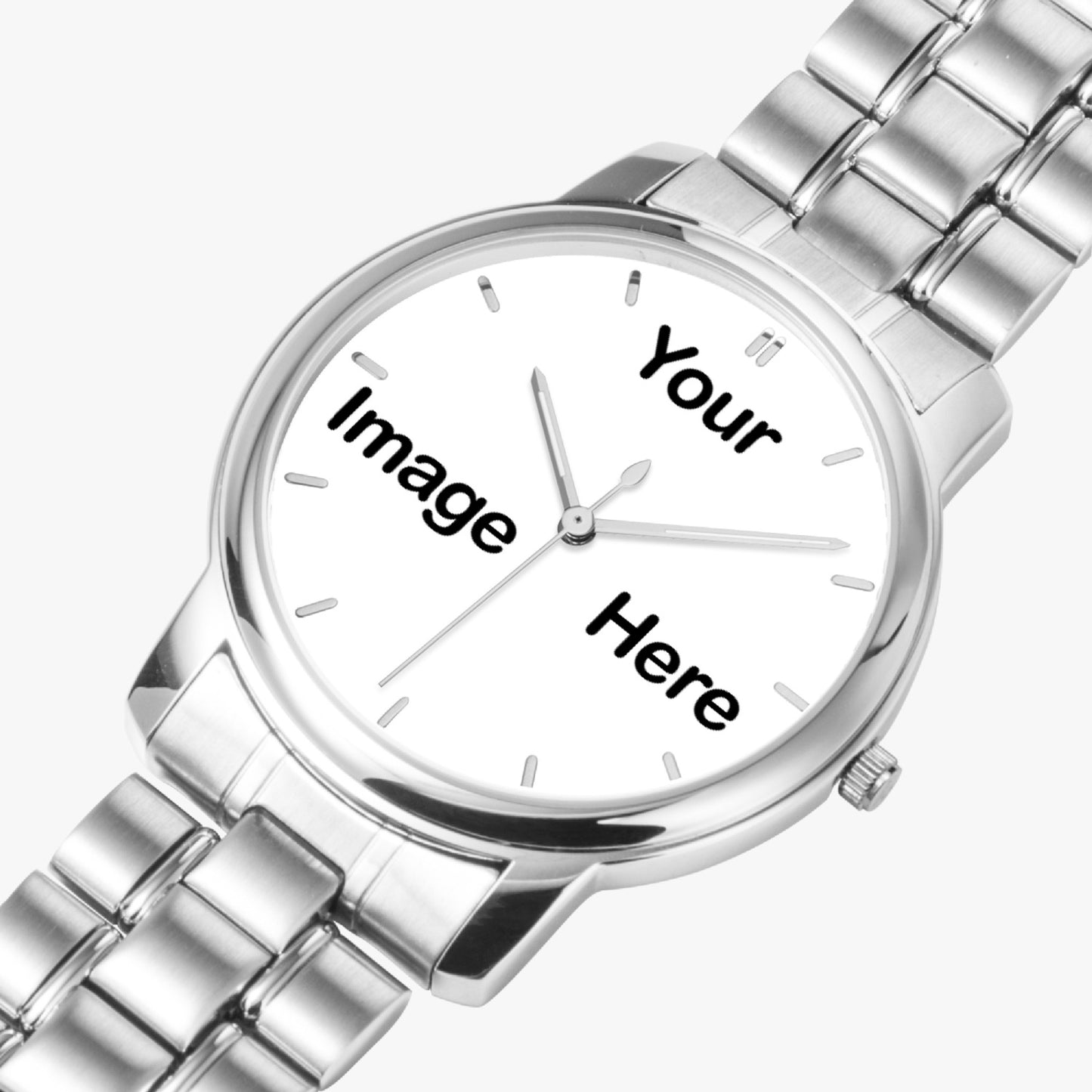 Personalized Photo Folding Clasp Type Stainless Steel Quartz Watch (With Indicators)