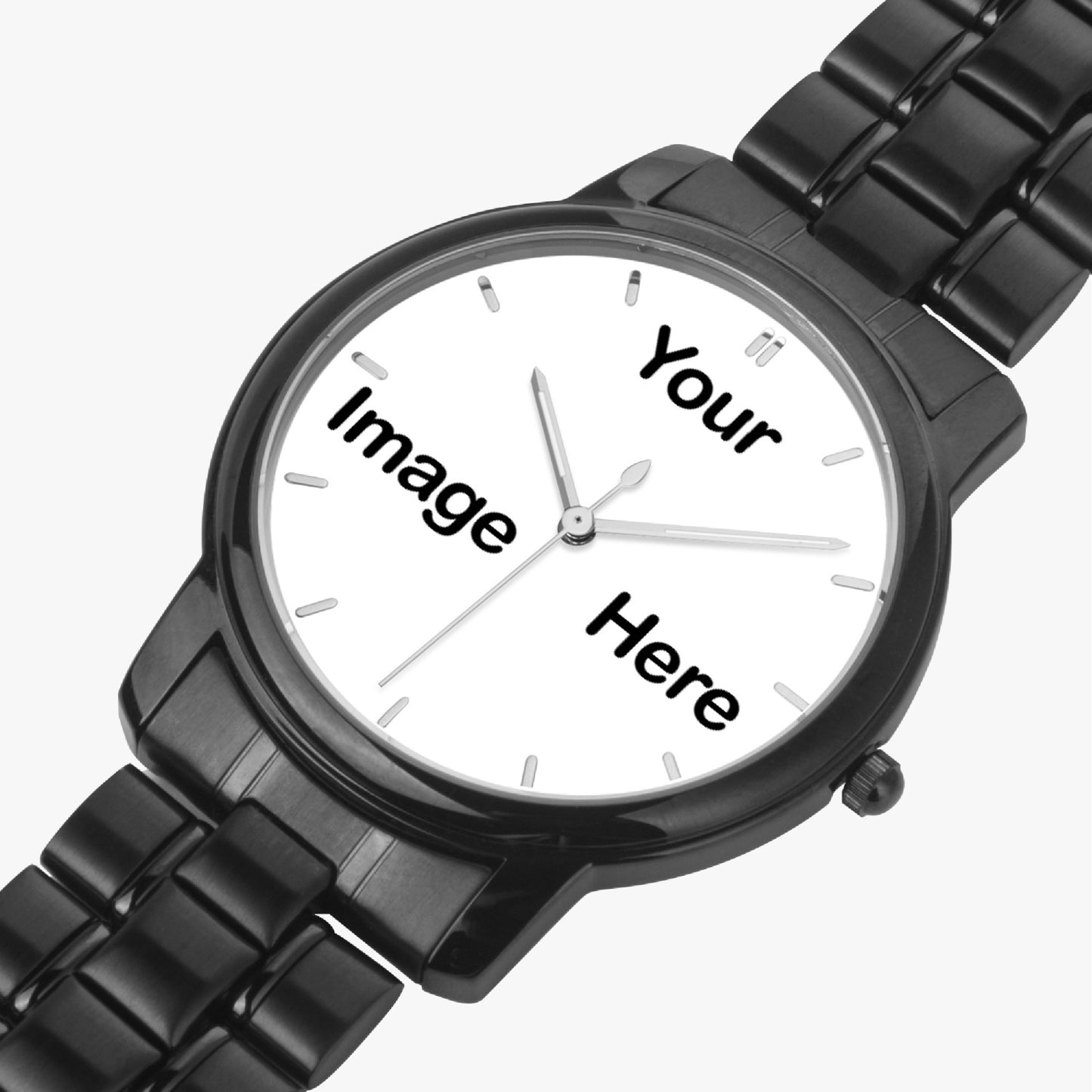 Personalized Photo Folding Clasp Type Stainless Steel Quartz Watch (With Indicators)