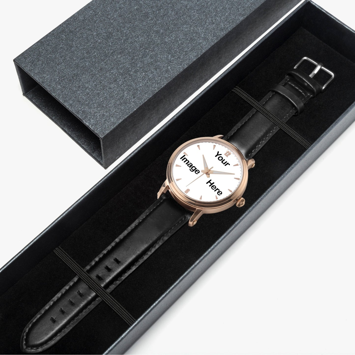 Personalized Photo 46mm Unisex Automatic Watch (Rose Gold)