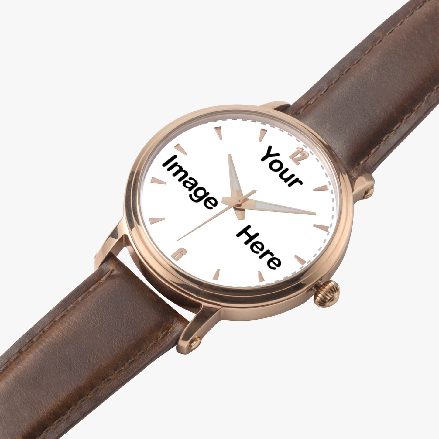 Personalized Photo 46mm Unisex Automatic Watch (Rose Gold)