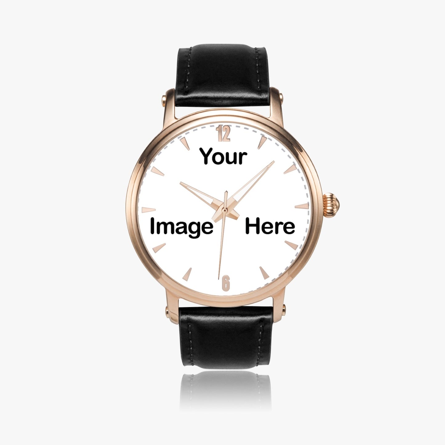 Personalized Photo 46mm Unisex Automatic Watch (Rose Gold)