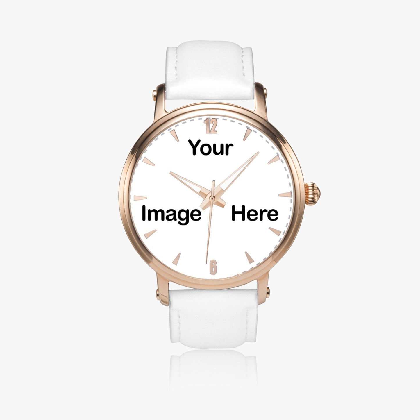 Personalized Photo 46mm Unisex Automatic Watch (Rose Gold)