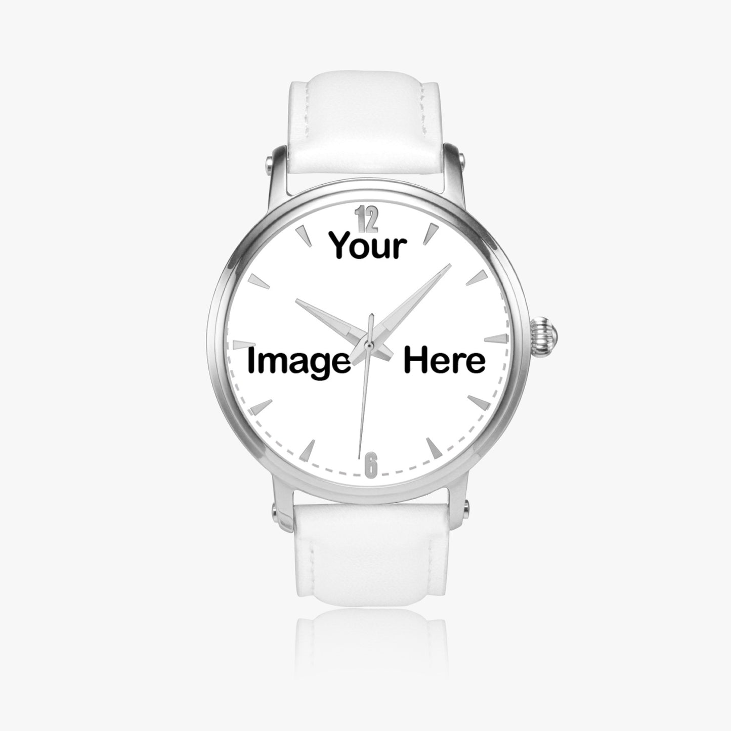 Personalized Photo 46mm Unisex Automatic Watch (Silver)