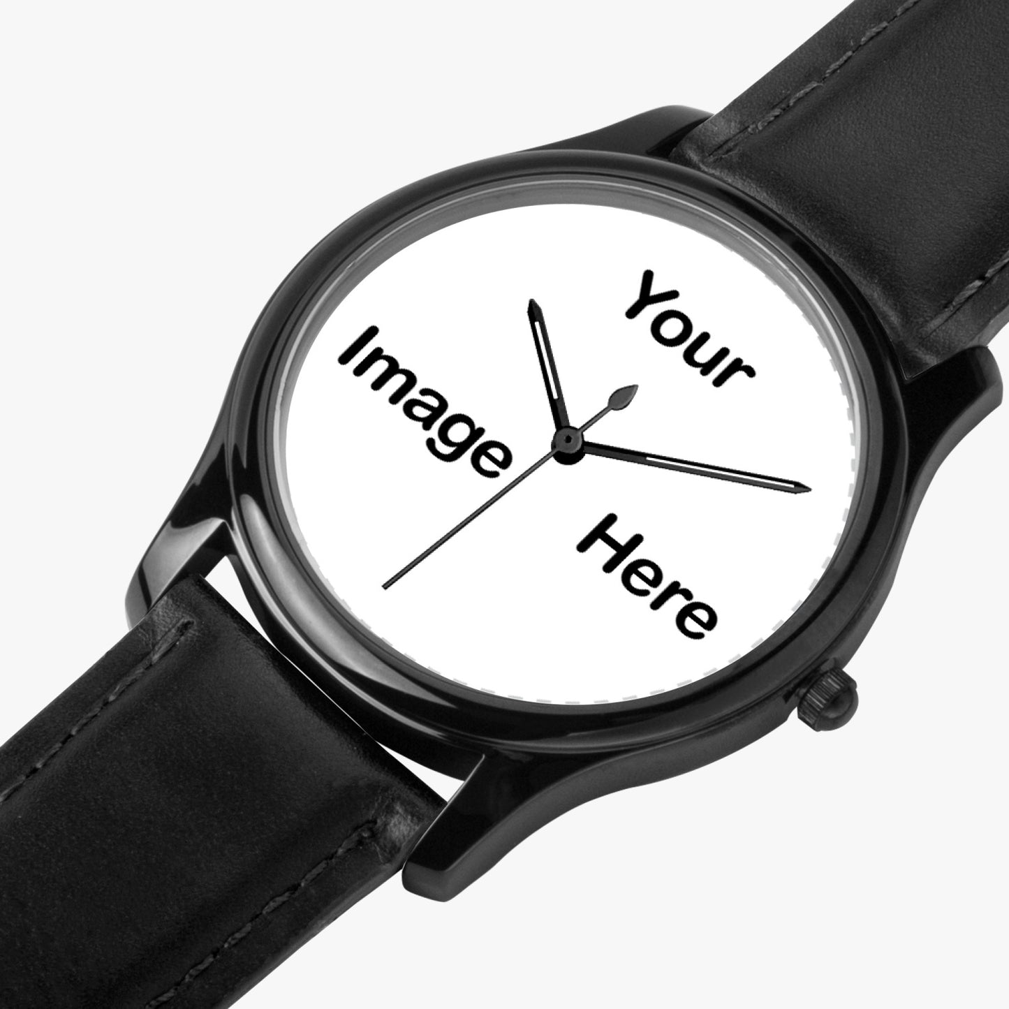 Personalized Photo Black Type Classic Quartz Watch