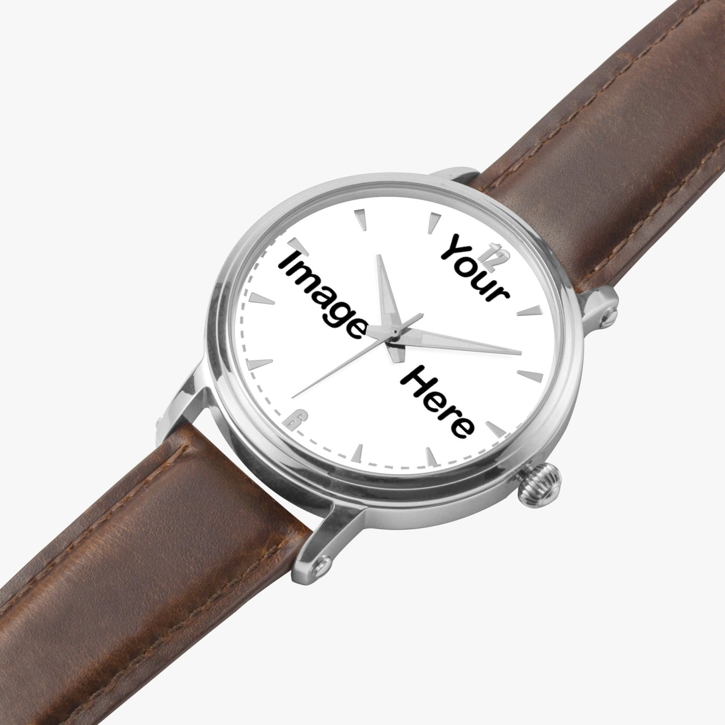 Personalized Photo 46mm Unisex Automatic Watch (Silver)