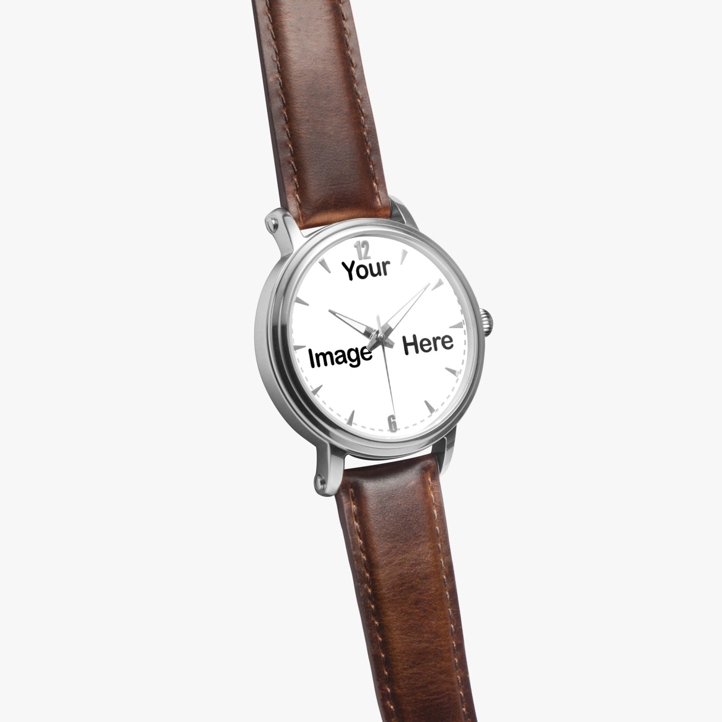 Personalized Photo 46mm Unisex Automatic Watch (Silver)