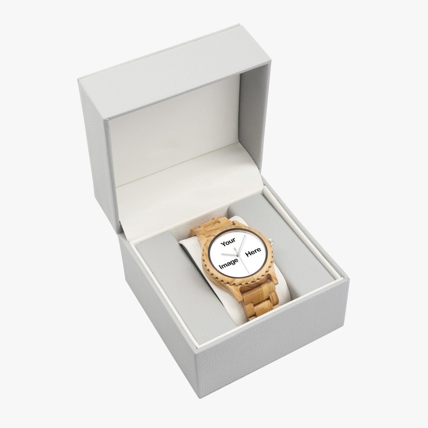 Personalized Photo Italian Olive Lumber Wooden Watch