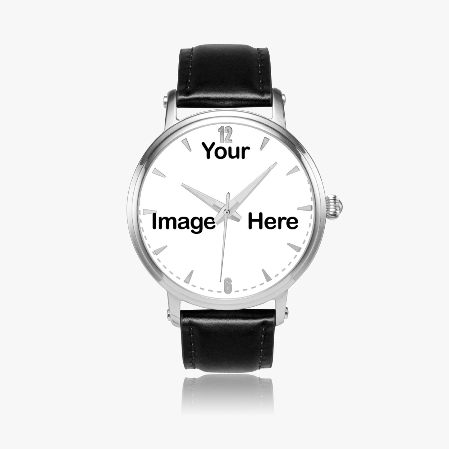Personalized Photo 46mm Unisex Automatic Watch (Silver)