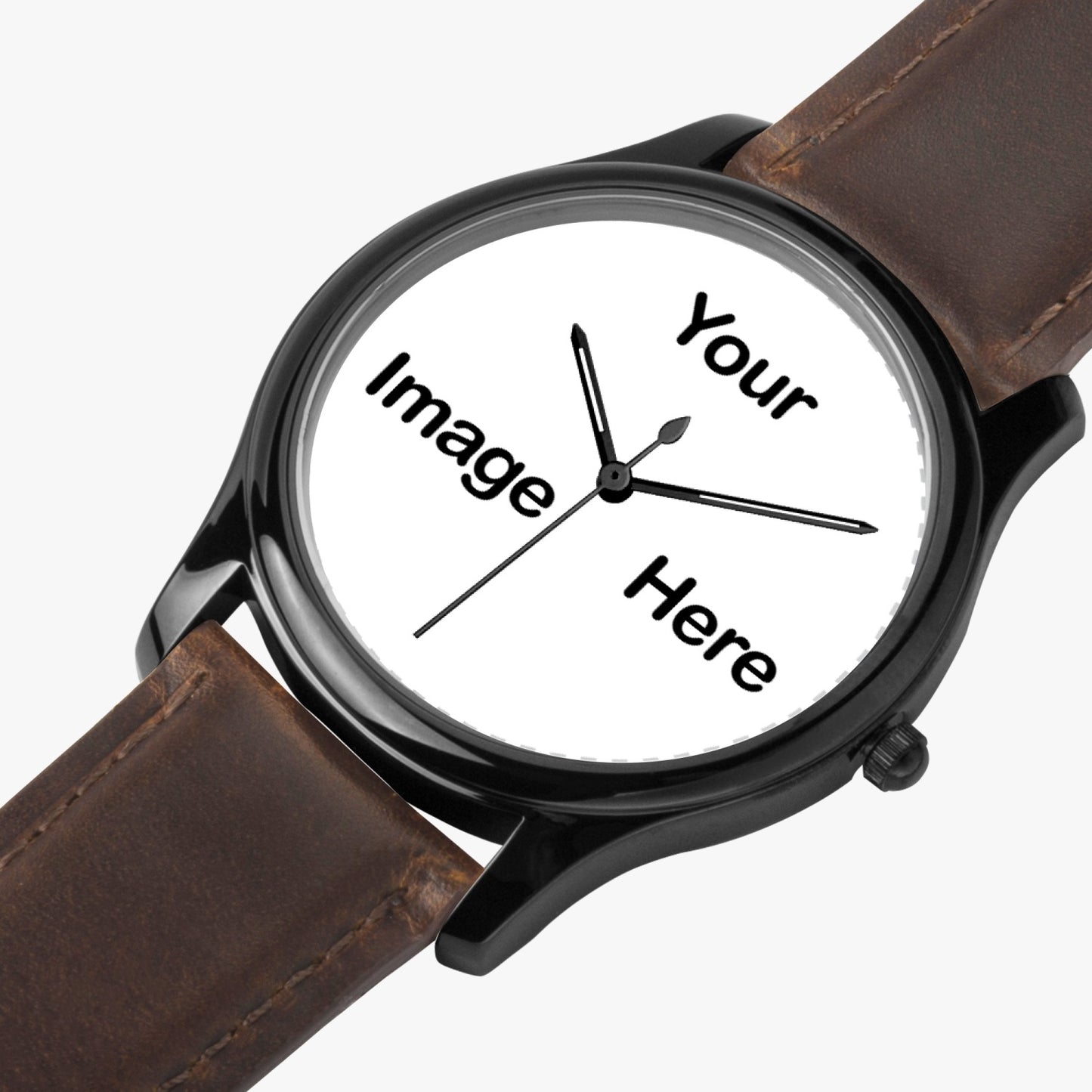 Personalized Photo Black Type Classic Quartz Watch