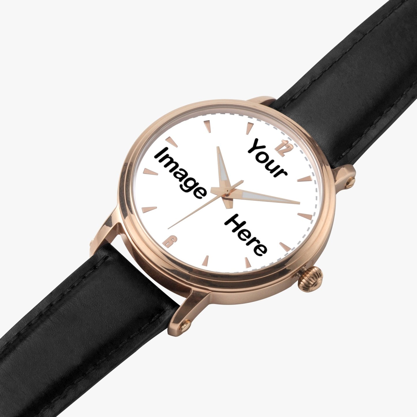 Personalized Photo 46mm Unisex Automatic Watch (Rose Gold)