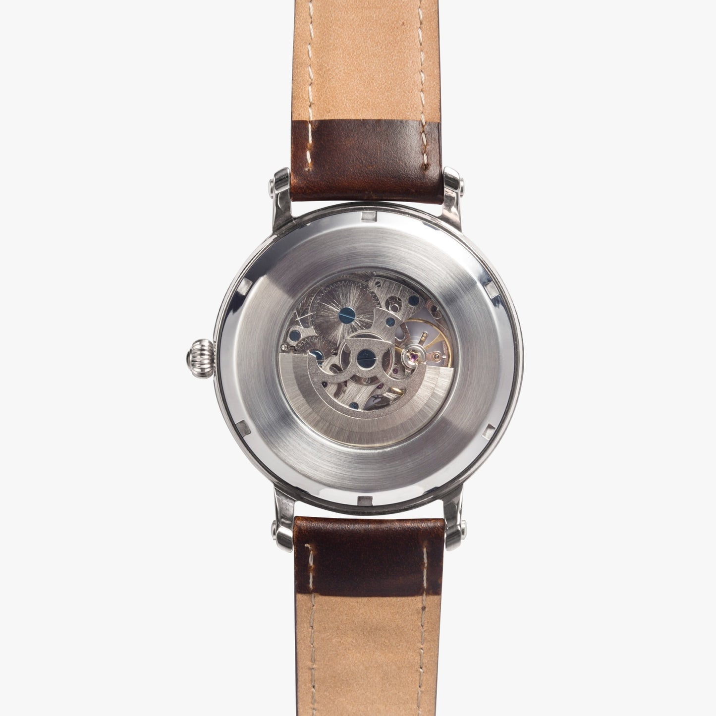 Personalized Photo 46mm Unisex Automatic Watch (Silver)