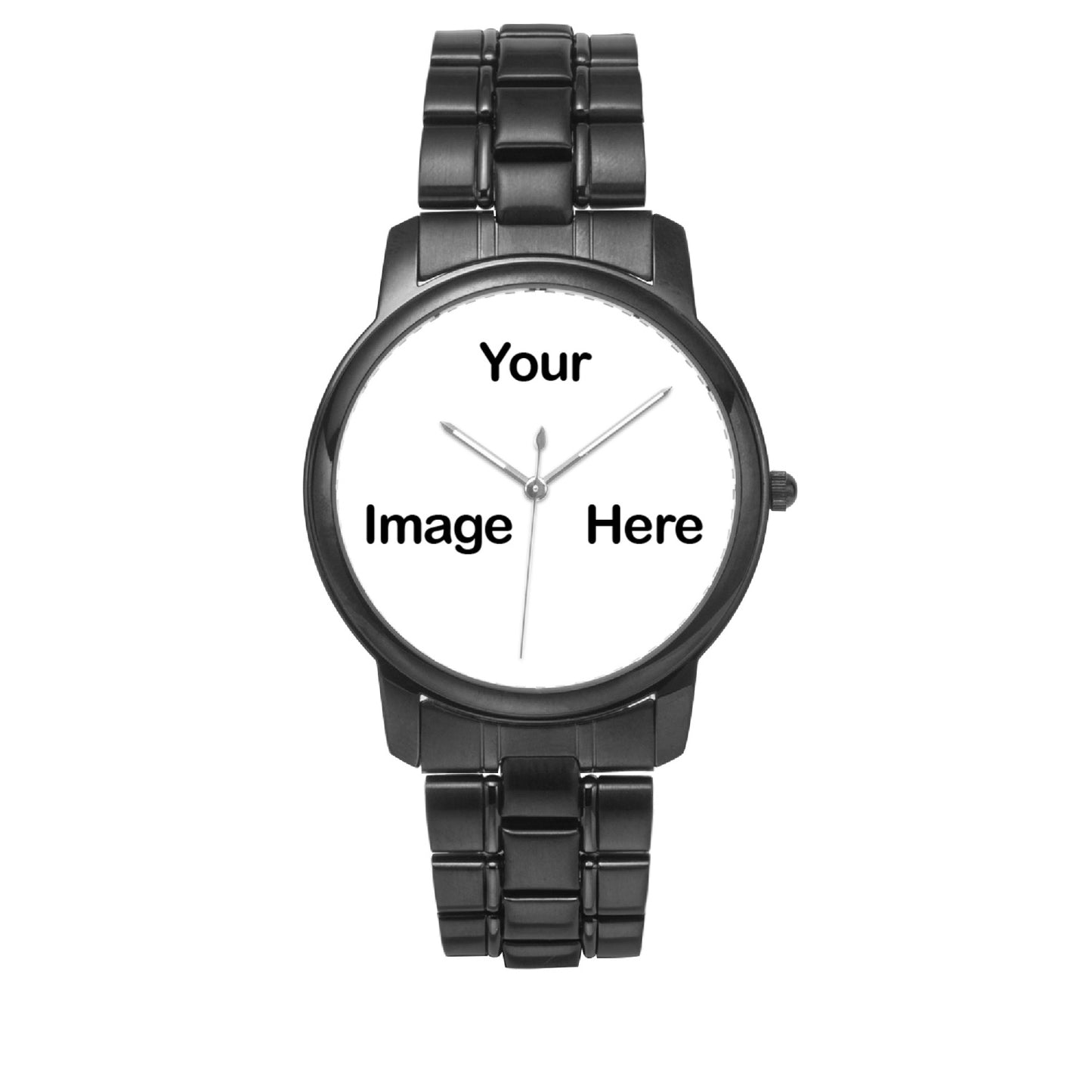 Personalized Photo Folding Clasp Type Stainless Steel Quartz Watch