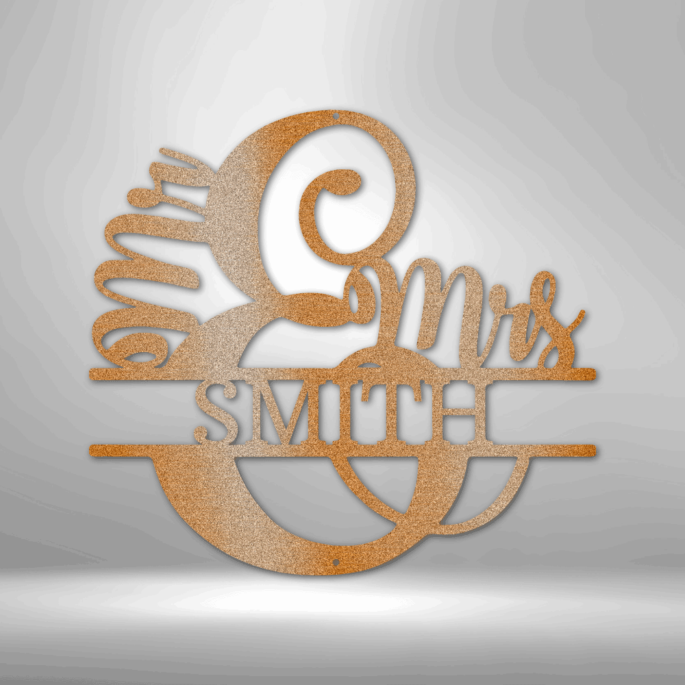 Couples Monogram - Steel Sign