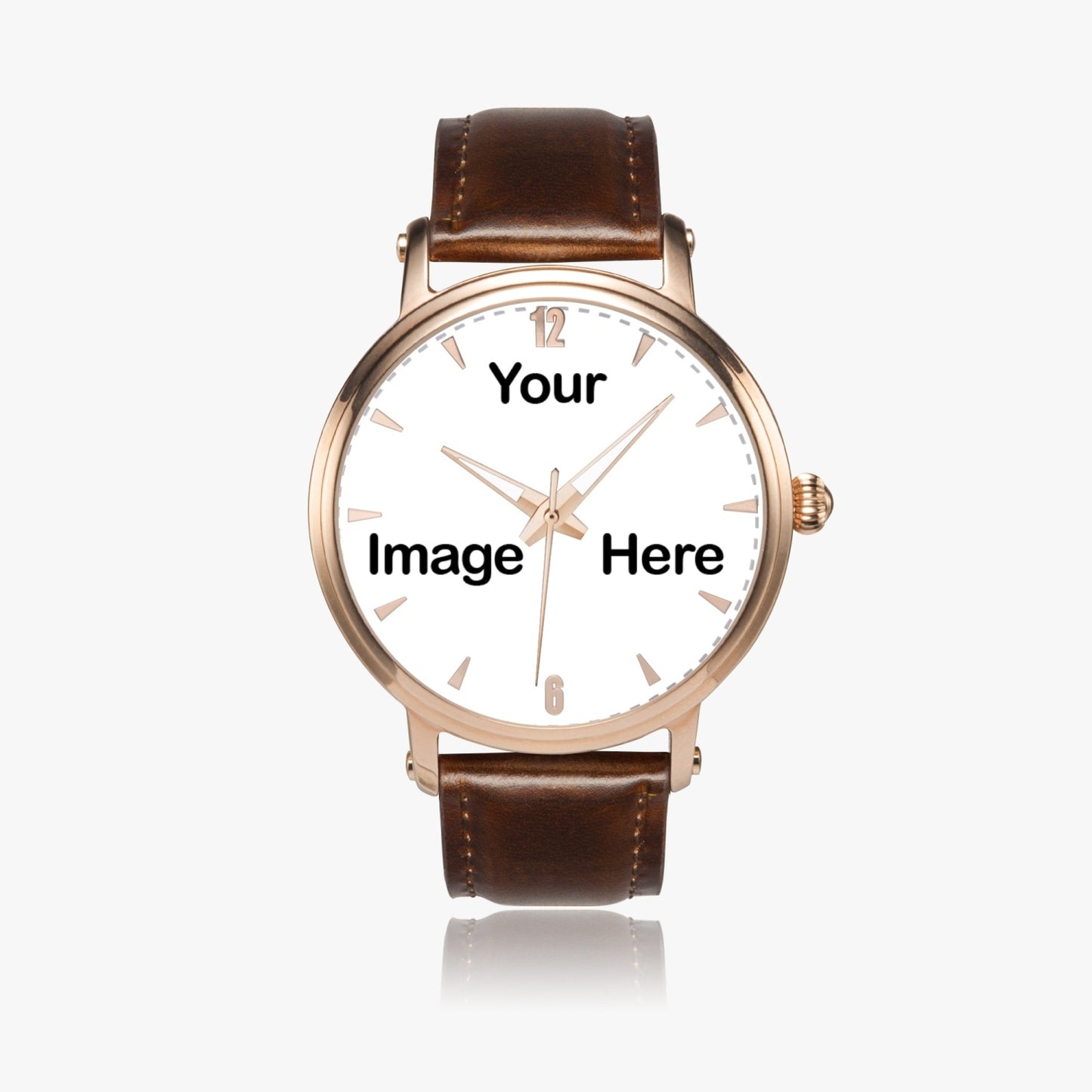 Personalized Photo 46mm Unisex Automatic Watch (Rose Gold)