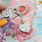 Luxury Heart Engraved Keychain