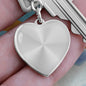 Luxury Heart Engraved Keychain