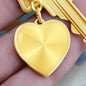 Luxury Heart Engraved Keychain