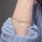 Luxury Infinity Bracelet With Personalized Circle Charms